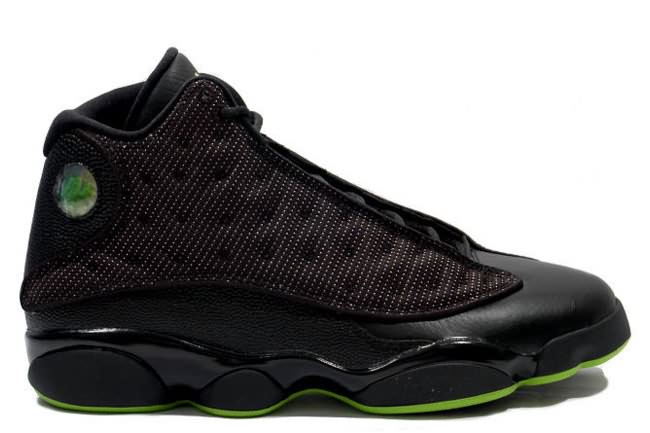 New Arrival 2014 Air Jordan 13 (XIII) Mesh Retro Black Altitude Green